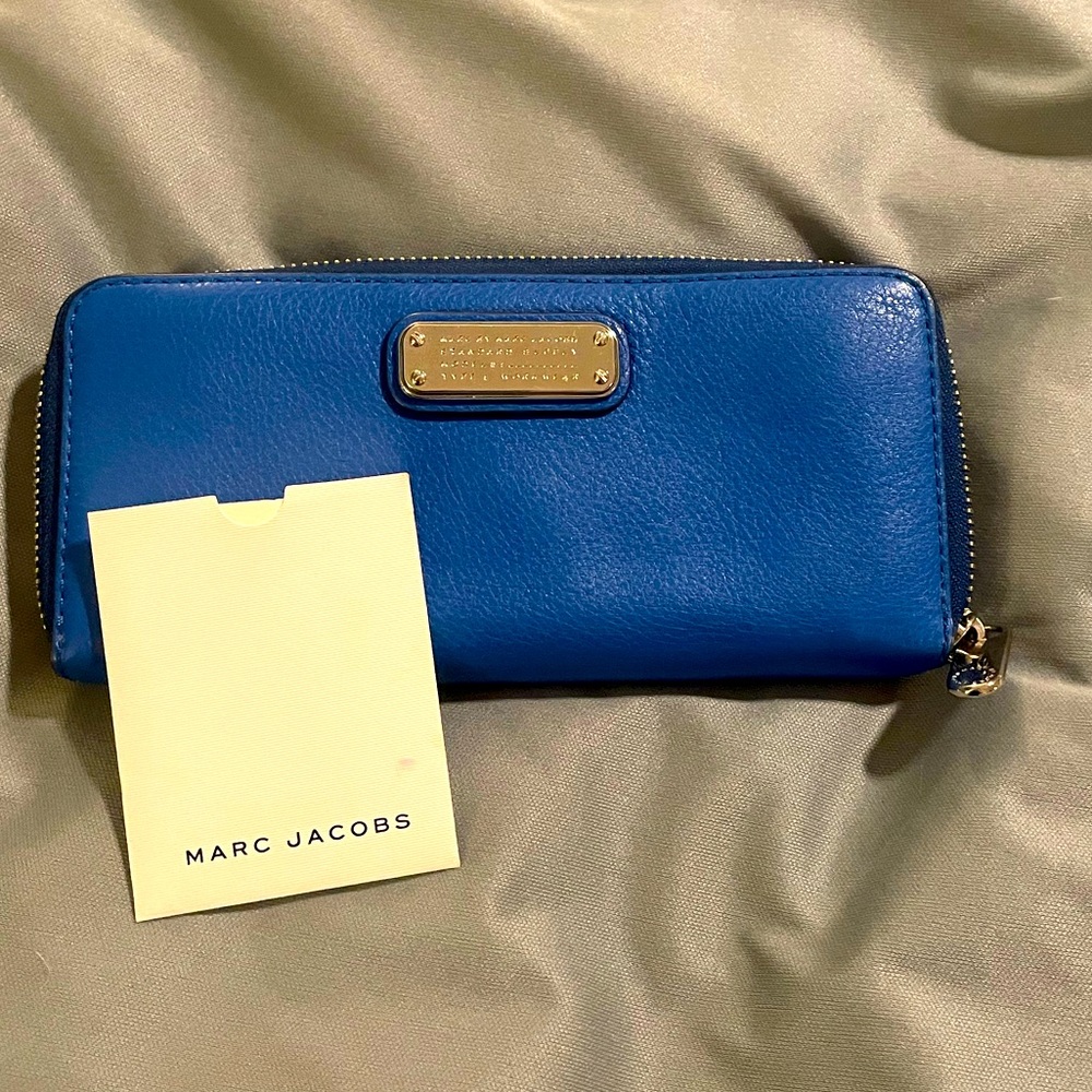 MARC BY MARC JACOBS Leather Wallet in Sultan Sea